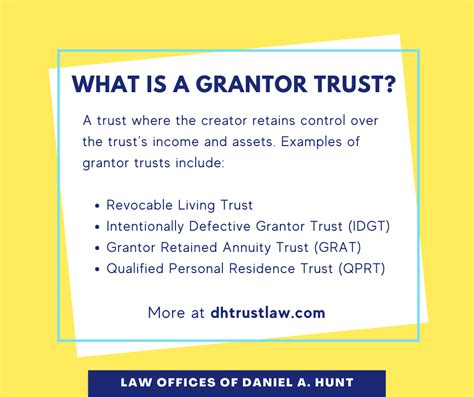 What Is A Grantor Trust Law Offices Of Daniel Hunt