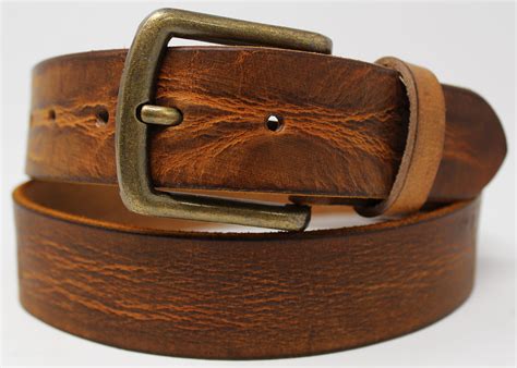 Mens Full Grain Genuine Leather Belt 15 Work Casual Belt Change