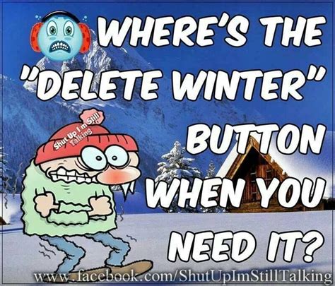 there s the deletee winter button when you need it cartoon