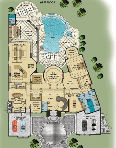 Luxury Mansion Design Floor Plan