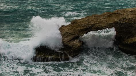 Rocky Coast Natural Arch Wave Free Photo On Pixabay