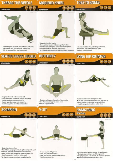 Pin By Pamela Fortner On Exercise Lower Body Stretches Lower Body
