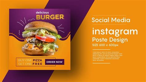 Instagram Post Design Social Media Banner Design In Adobe Illustrator