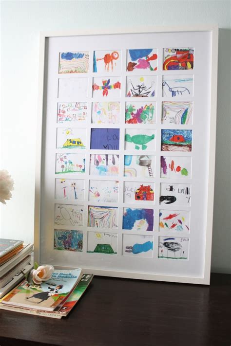 A Diy Collage To Display Kids Artwork And How I Saved