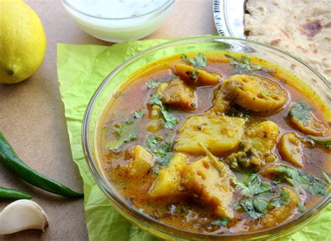 Aloo Bhey Ki Sabzi Recipe Potato Lotus Stem Curry By Archanas