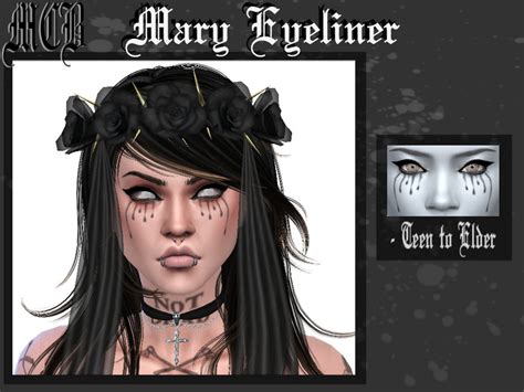 The Sims Resource Mary Eyeliner