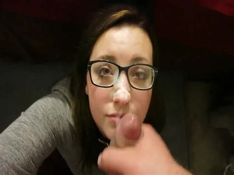 Hot Facial On Her Face And Glasses At