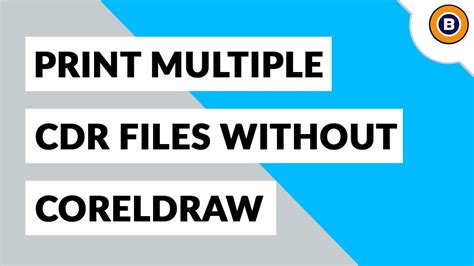 How To Print Cdr File Without Coreldraw Graphics Suite Installation
