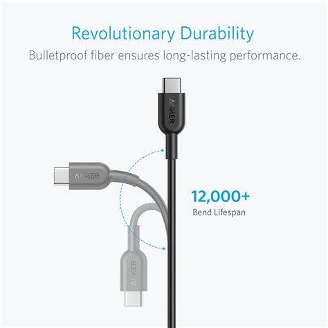 Buy Anker Powerline Ii Usb C To A Cable Ft Black Online In Uae Sharaf Dg