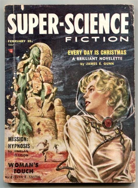 Super Science Fiction 2 February 1957 Harlan Ellison Vg 1957