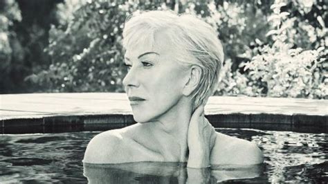Year Old Helen Mirren Poses Topless In A Pool For Magazine See Pics