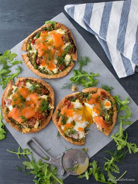 This recipe is bound to get you out of bed in the morning. Smoked Salmon Breakfast Pizza | Salmon breakfast, Breakfast pizza, Healthy salmon recipes