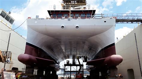 Detyens Shipyards Floating Drydock Naval Arch Support