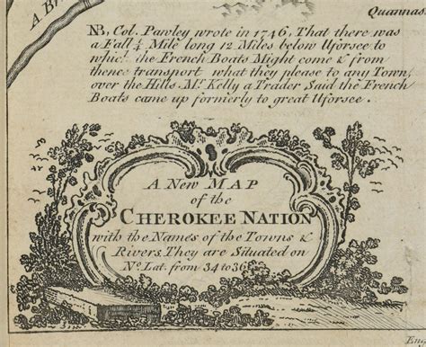 Lot 262 A New Map Of The Cherokee Nation 18th C Case Auctions