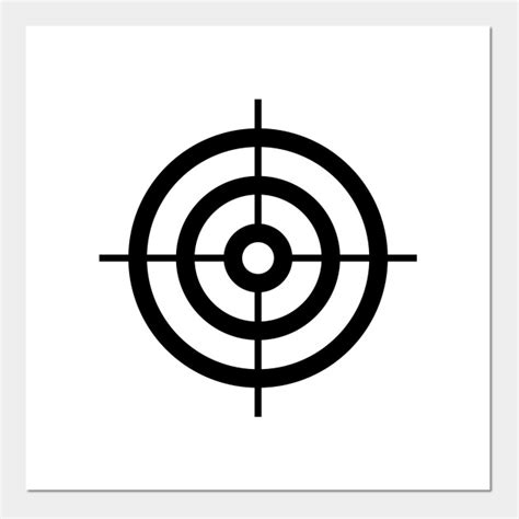 Bullseye Shooting Target Rings Shooting Target Posters