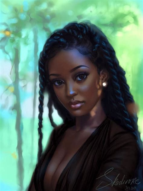 Artstation Caribbean Beauty Pauline Voß Black Girl Art Black Art