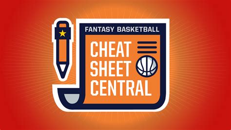 Print various fantasy football top ranking player and position cheat sheets. Fantasy Basketball - Insider 2016-17 draft cheat sheet ...