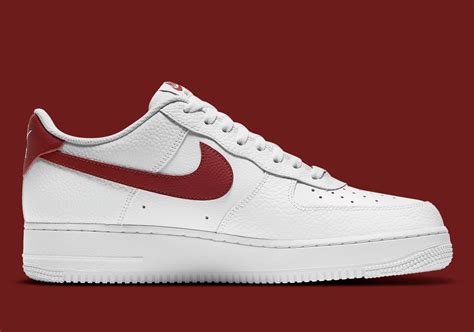 Another Clean And Simple Nike Air Force 1 Appears With “team Red