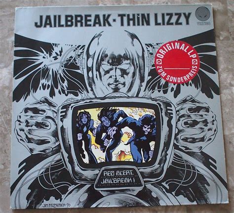 Thin Lizzy Jailbreak 1976 Lp Vinyl Ex Original Vertigo