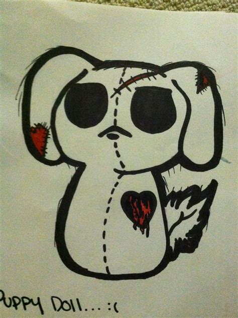 My Emo Drawing Puppy Easy Drawings Sketches Drawings Emo Art