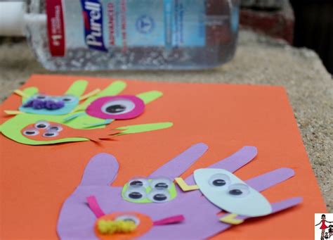 Icky Germs Craft For Kids Adanna Dill Germ Crafts Crafts Crafts