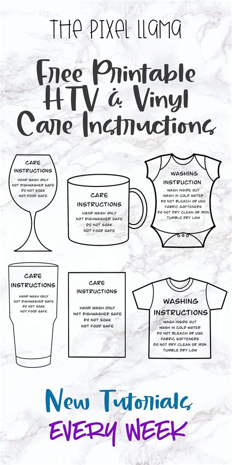 The site has wonderful cards for every occasion like birthdays, anniversary, wedding, get well, pets, everyday events, friendship, family, flowers, stay in touch, thank, congrats and funny ecards. HTV & Vinyl Care Instructions Plus a Free Printable - Here are some tips for washing your shirts ...