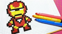 iron man pixel art : +31 Idées et designs pour vous inspirer en images