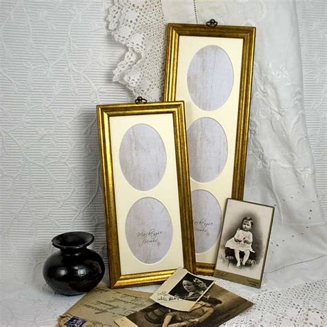 Showcase your vintage wedding photo in a stunning ivory frame finished in brushed gold. Wallet Size Ovals 2 Photos in Simple Gold Deluxe Frame ...