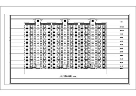 宿迁市某小区8200平米12层框架结构住宅楼砌体建筑设计cad图纸住宅小区土木在线