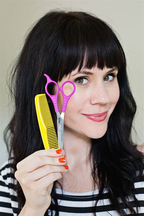 How To Cut Your Bangs At An Angle