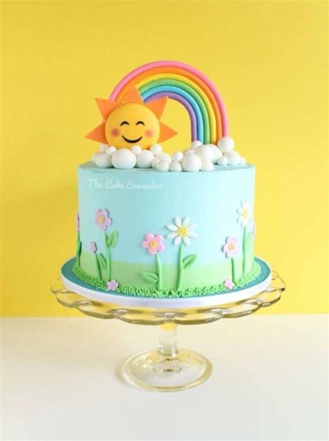 Rainbowcake In 2020 Rainbow Birthday Cake Rainbow Cake Baby