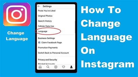 How To Change Language On Instagram YouTube