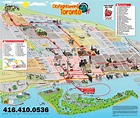 Large tourist panoramic map of Toronto city | Vidiani.com | Maps of all ...