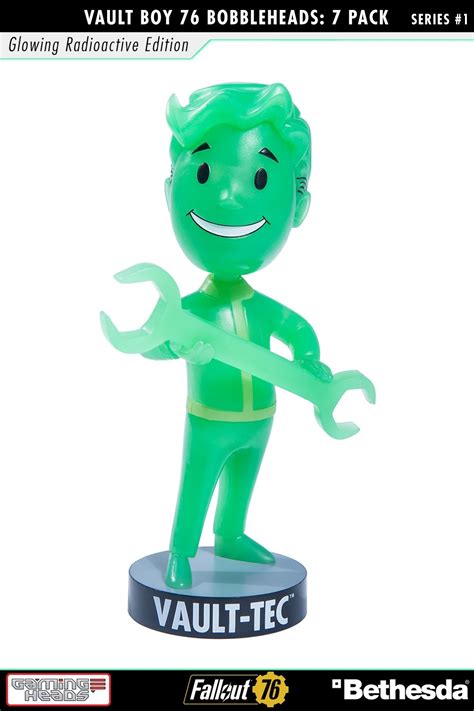 Fallout 76 Vault Boy 76 Bobbleheads Series One Glowing Radioactive
