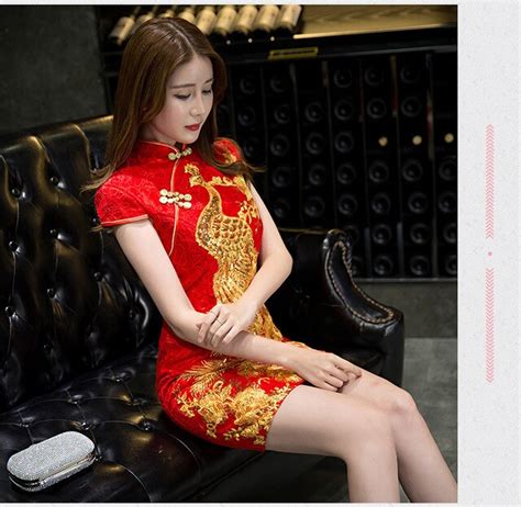 Buy Sexy Ladies Short Lace Qipao Cheongsam Sleeveless