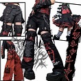 Mall Goth Punk Baggy Wide Leg Pants Women Fairy Grunge Harajuku Gothic ...
