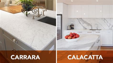 The Differences Between Calacatta And Carrara Marble