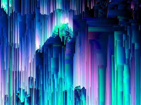 Glitches Be Trippin Abstract Pixel Art Digital Art By Jennifer Walsh