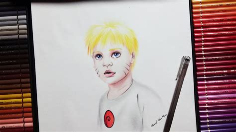 Drawing Realistic Naruto Naruto Fan Art Pencil Glue Youtube