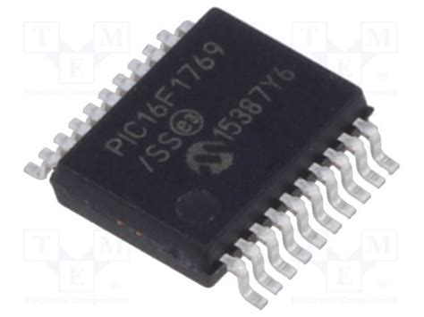 Microchip 8 Bit Cpu Microcontroller 1 Kb 10 Bit Ssop Specification