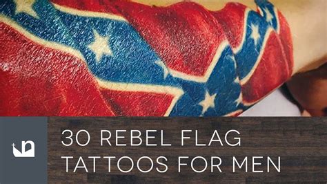 30 Rebel Flag Tattoos For Men YouTube