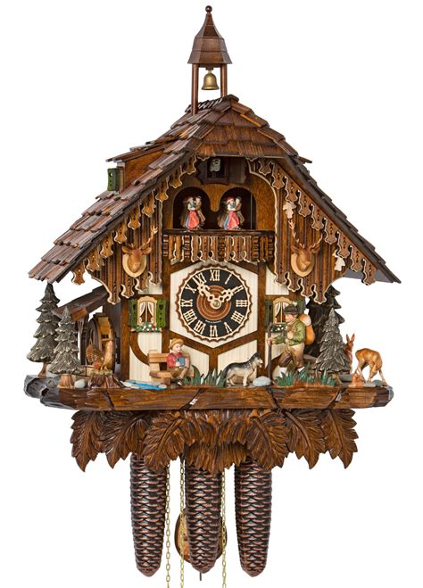 Original Handmade Black Forest Cuckoo Clock Made In Germany 2 1240