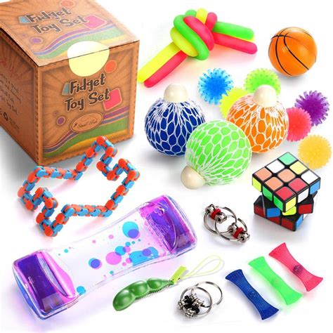 Sensory Fidget Toys Set 25 Pcs Stress Relief And