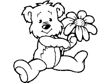 These free spring coloring pages is a english with simplified chinese version. transmissionpress: Bear, Spring Coloring Sheets