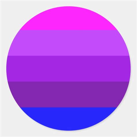Alternative Transgender Pride Flag Classic Round Sticker