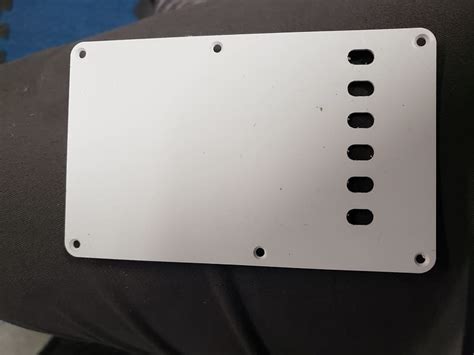 Unknown Stratocaster Spring Cavity Cover White Reverb