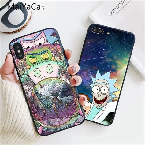 Maiyaca Rick And Morty Season Coque Shell Phone Case For Iphone X 8