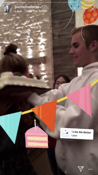 Justin Bieber Celebrated Hailey Baldwins 22nd Birthday By Shoving Cake