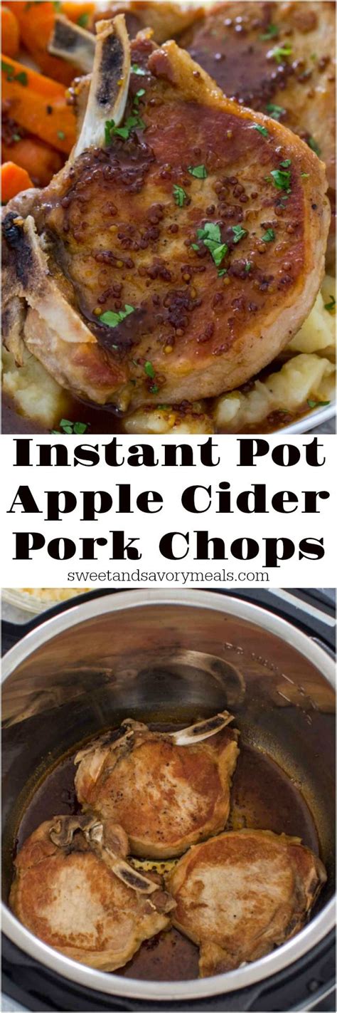 I'm very excited to share with you this easy electric pressure cooker recipe. Instant Pot Apple Cider Pork Chops | Recipe | Pork recipes ...