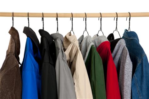 Coats Hanging On Rack Stock Photo Download Image Now Istock